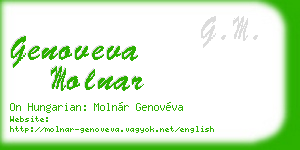 genoveva molnar business card