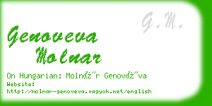 genoveva molnar business card